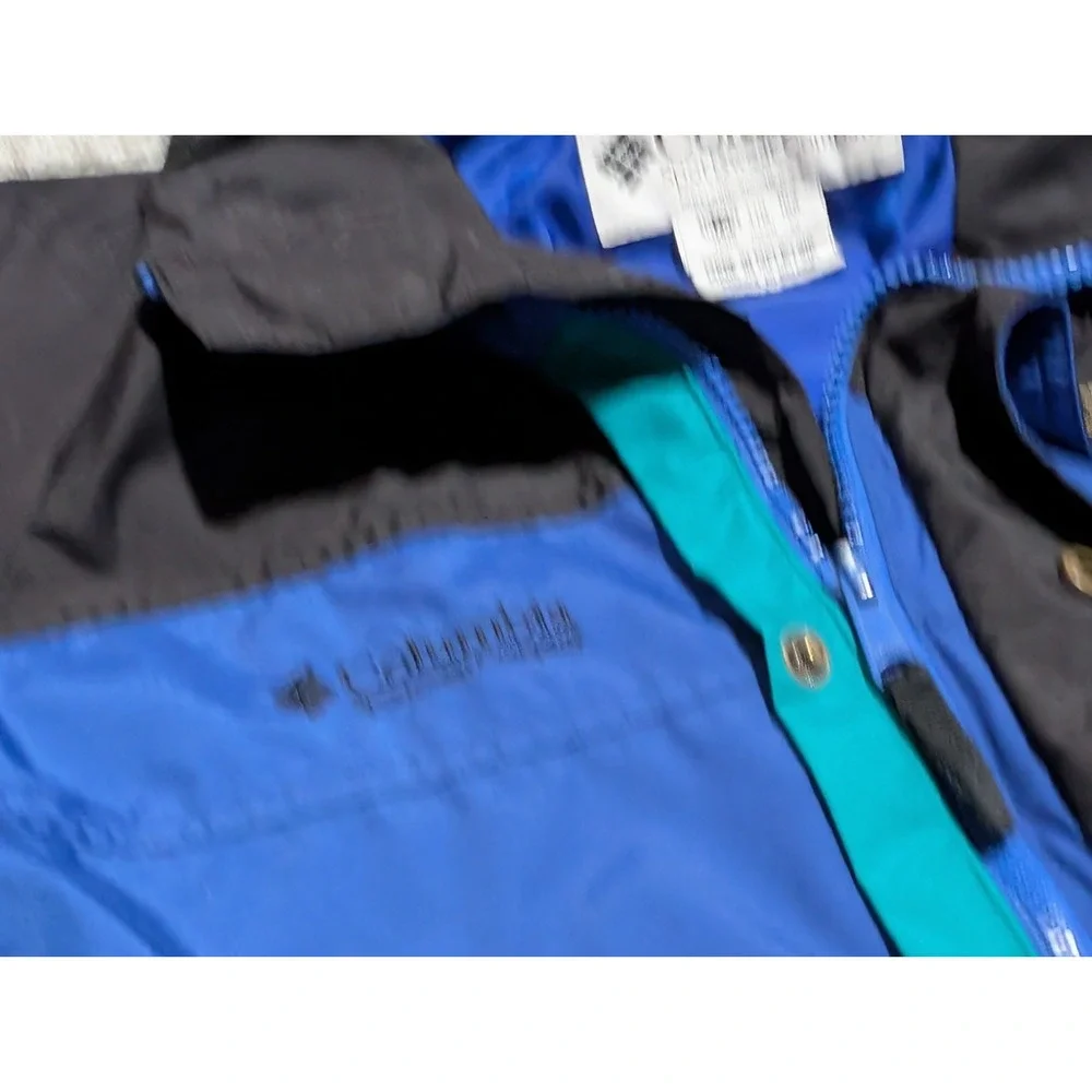 Vintage Columbia Sportswear Logo Youth Size XL 18 20 ‎ Jacket Ski Black Blue
